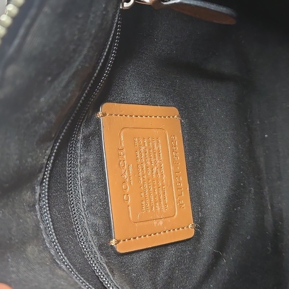 Coach Black Floral Handbag - Picture 16 of 17